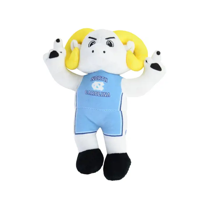 "Mascotte en peluche 8 po des North Carolina Tar Heels BLC/bleu"
