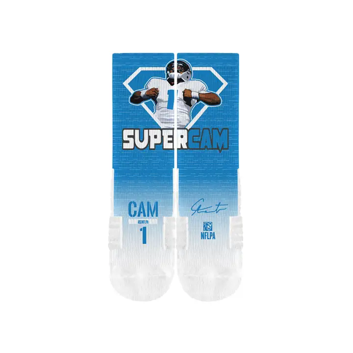NFL Strideline NFL Action Crew Cam Newton BLEU/blanc