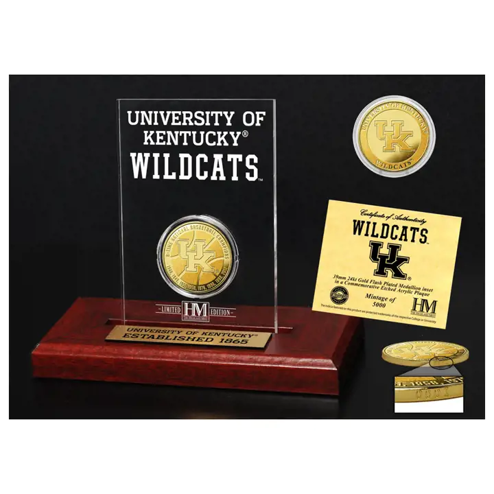 Kentucky Gold Coin Acrylique Gravé V Basket AST