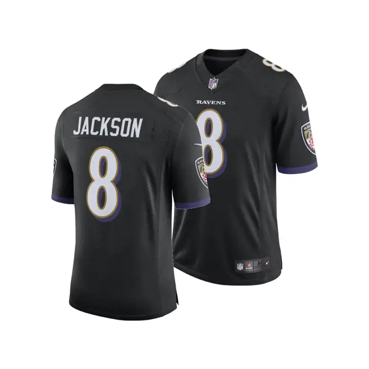 Maillot NFL Baltimore Ravens en édition limitée Lamar Jackson noir