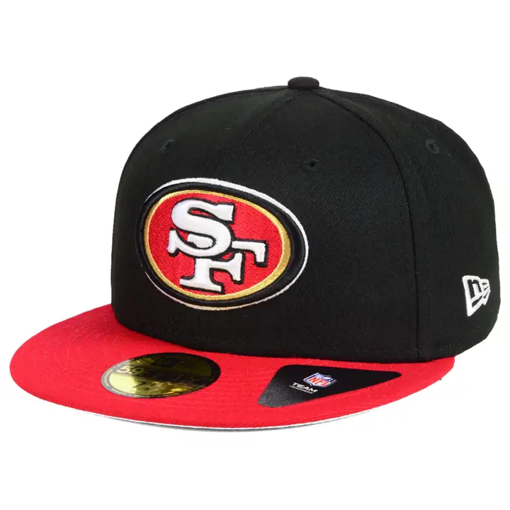 Casquette 59FIFTY basique NFL 49ERS noir/rouge