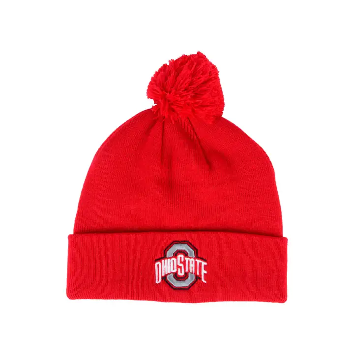 Ohio State Buckeyes NCAA Core Pom Knit ROUGE