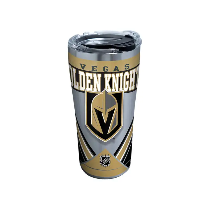 Vegas Golden Knights Gourde de 590 ml en acier inoxydable pour la LNH, couleur argent