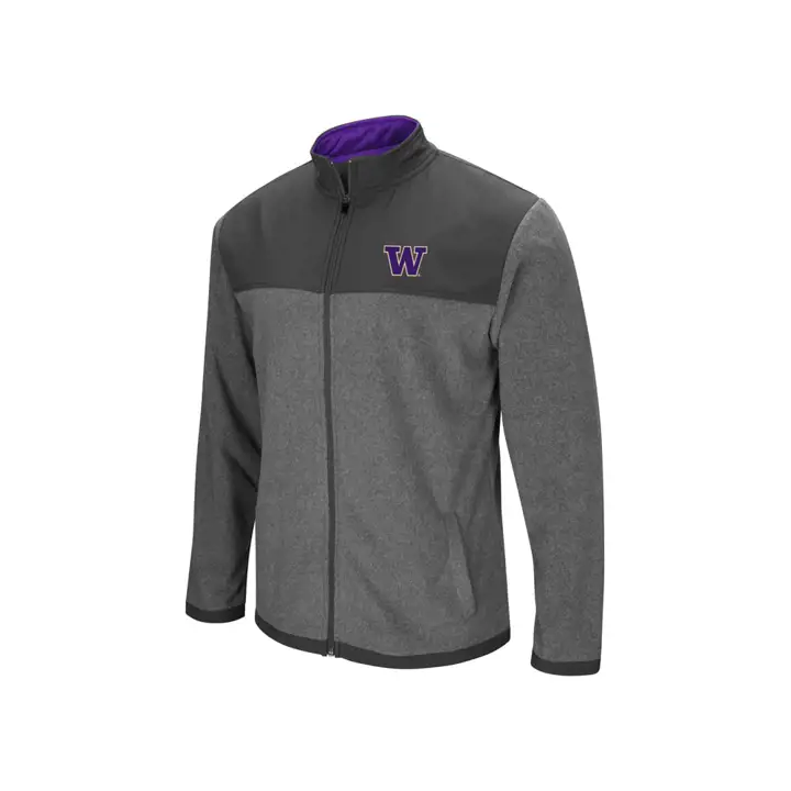 Veste polaire à zip intégral Washington Huskies NCAA 18 GRIS