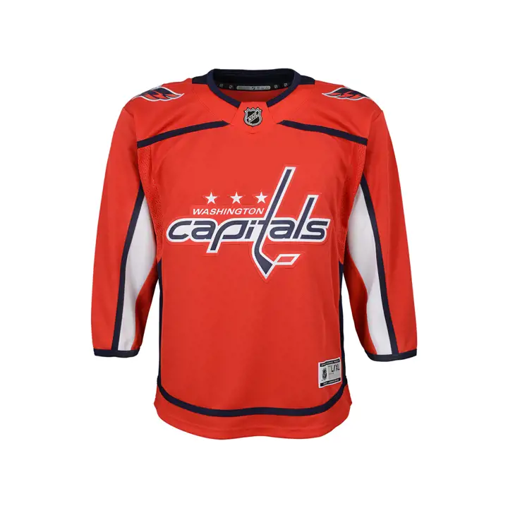 Maillot vierge premier jeune NHL Capitals rouge