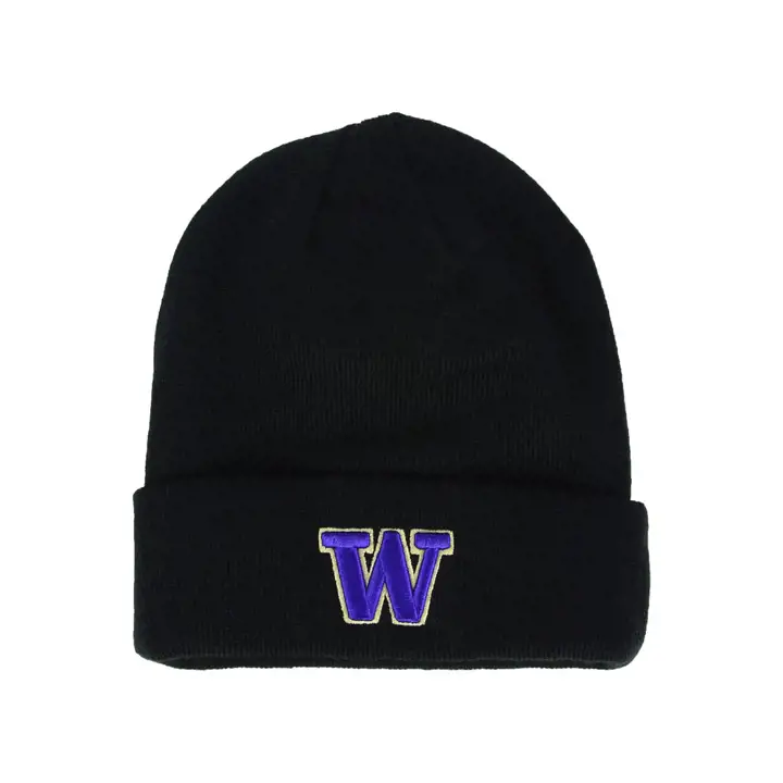 Washington Huskies NCAA Basic TC Cuff Knit Noir