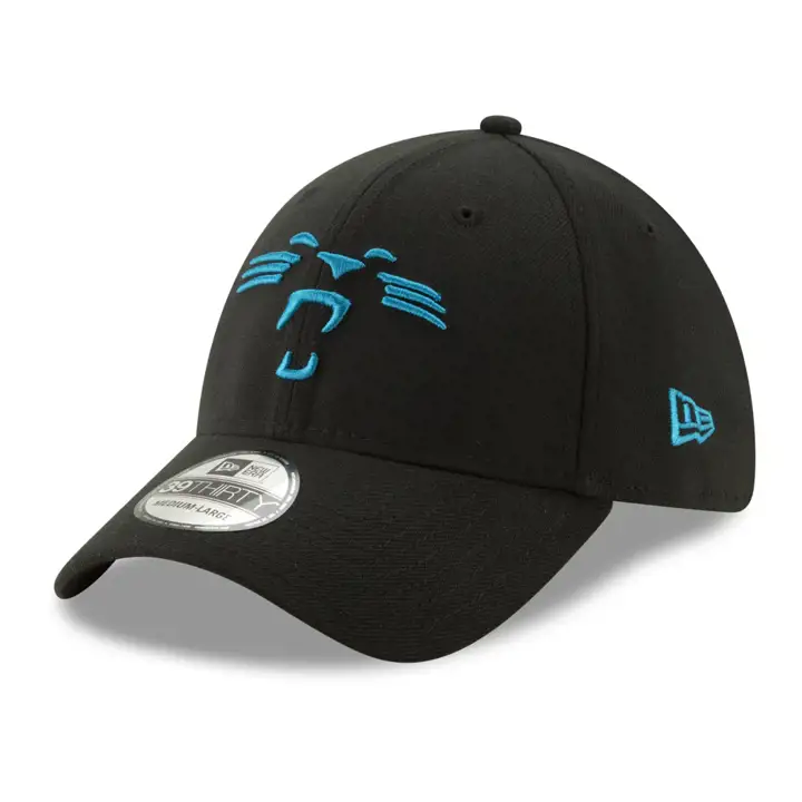Collection d'éléments du logo NFL des Carolina Panthers 39THIRTY Noir