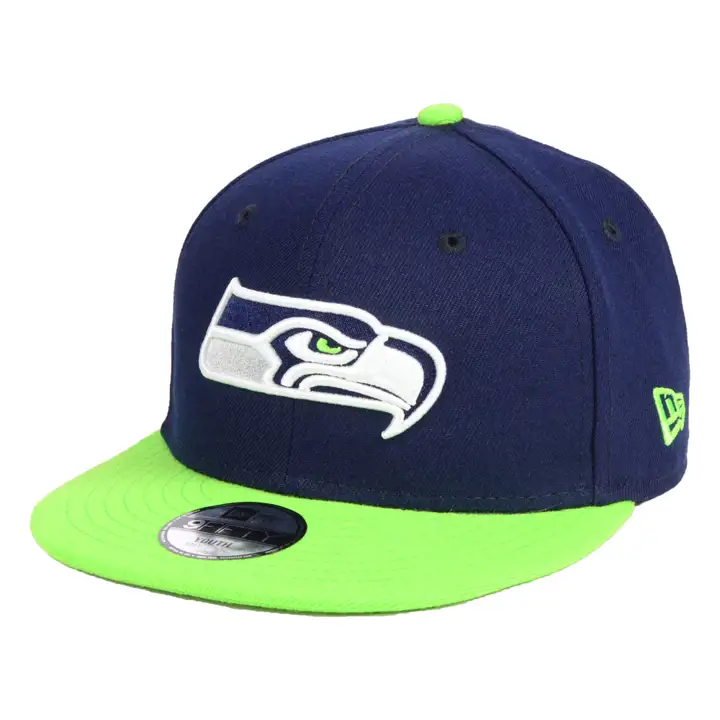 Casquette NFL enfant Seattle Seahawks bicolore 9FIFTY marine/citron vert