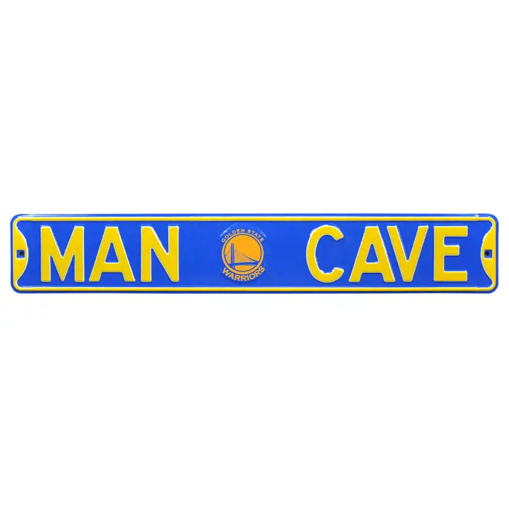 Panneau de rue authentique Golden State Warriors - Man Cave V Ast