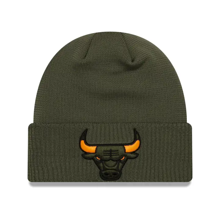 Bonnet Chicago Bulls NBA Tip Pop à revers Vert Olive