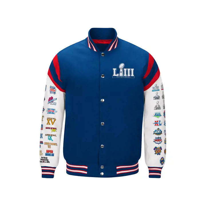 SB LIII NFL SB LIII Veste Teddy Équipe à Domicile marine/rouge/blanc
