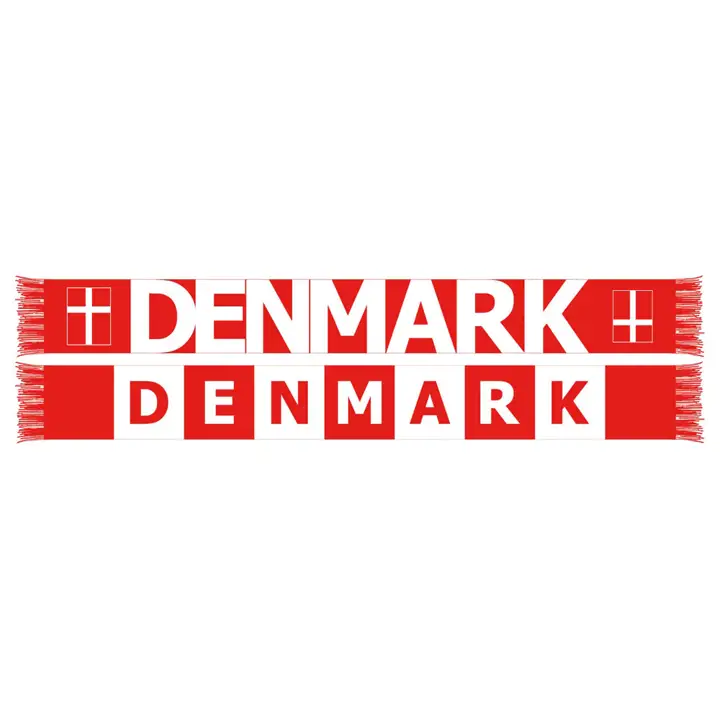 Écharpe de l'équipe nationale de football du Danemark ROUGE/BLANC