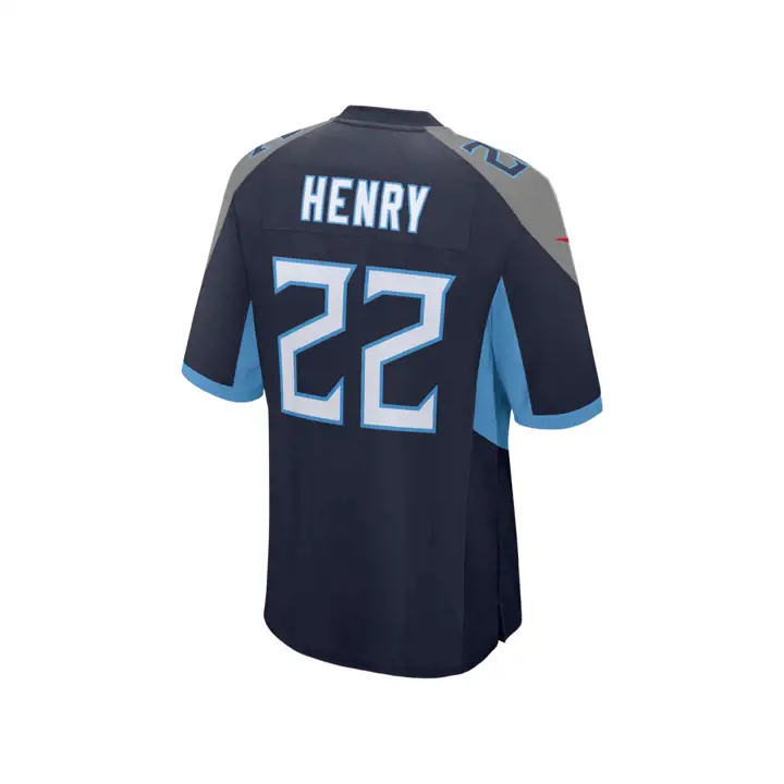Maillot de match NFL enfant Tennessee Titans Derrick Henry bleu marine