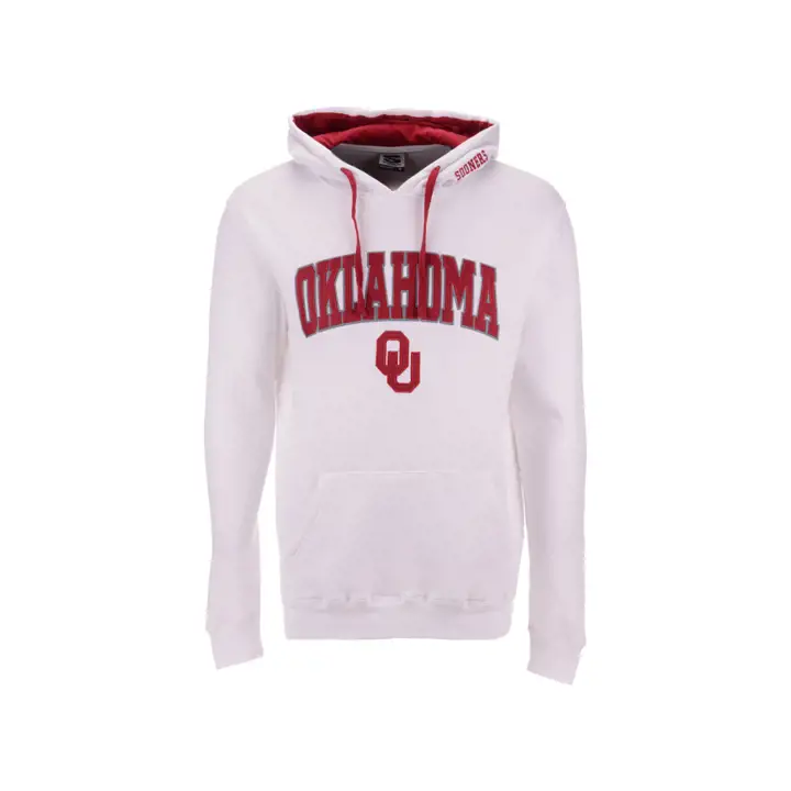 Oklahoma 2F NCAA sweat à capuche Arch & Logo blanc
