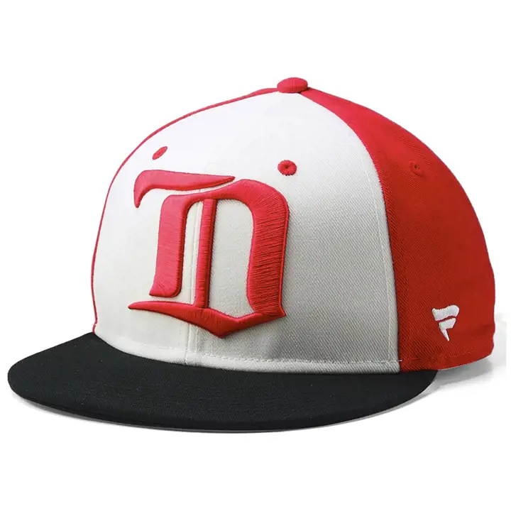 Red Wings NHL TriColour Throwback Snap Vintage "D" ROUGE/BLANC/B