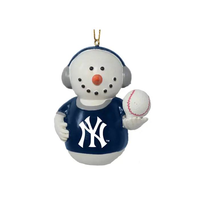 Décoration bonhomme de neige New York Yankees avec cache-oreilles AST