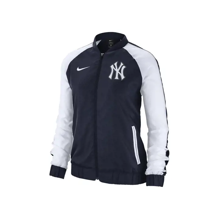 New York Yankees MLB Veste de survêtement universitaire pour femme 19 MARINE/b