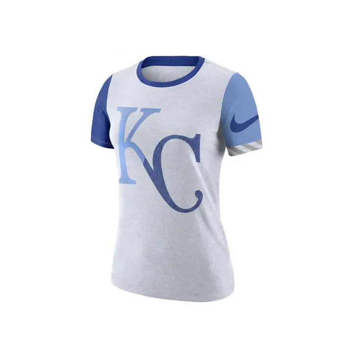 T-shirt col rond Femme MLB Slub Logo Kansas City Royals 19 BLC/LB