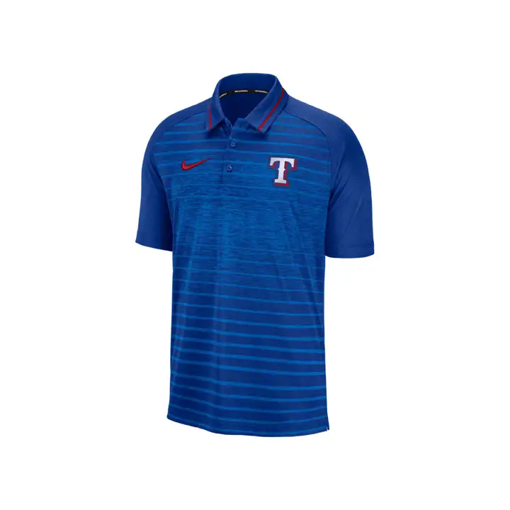 Polo de match rayé des Texas Rangers MLB  RBL
