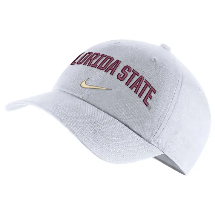 Florida State Seminoles H86 Wordmark Swoosh BLANC