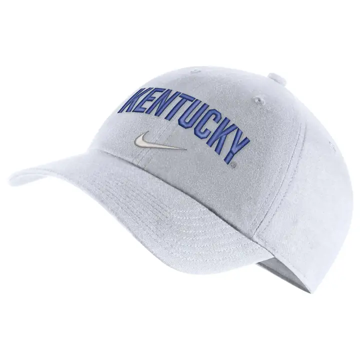 Kentucky Wildcats H86 Wordmark Swoosh BLANC