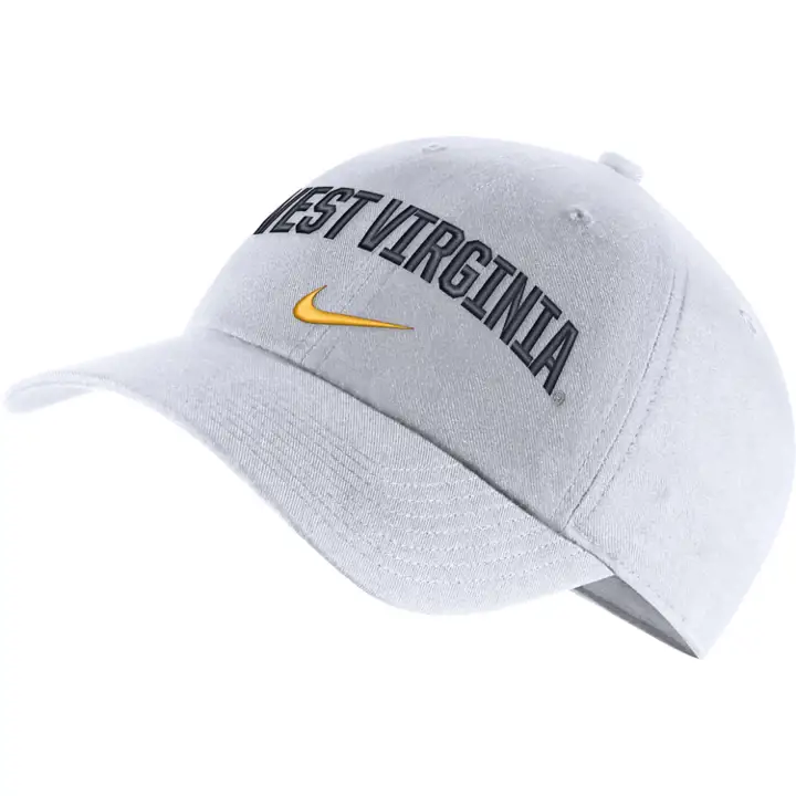 West Virginia Mountaineers H86 Wordmark Swoosh BLANC
