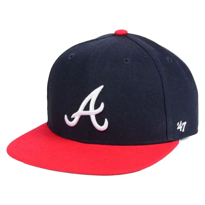 ATLANTA BRAVES MLB CASQUETTE JUNIOR CLASSIQUE SNAPBACK BLEU MARINE/ROUGE