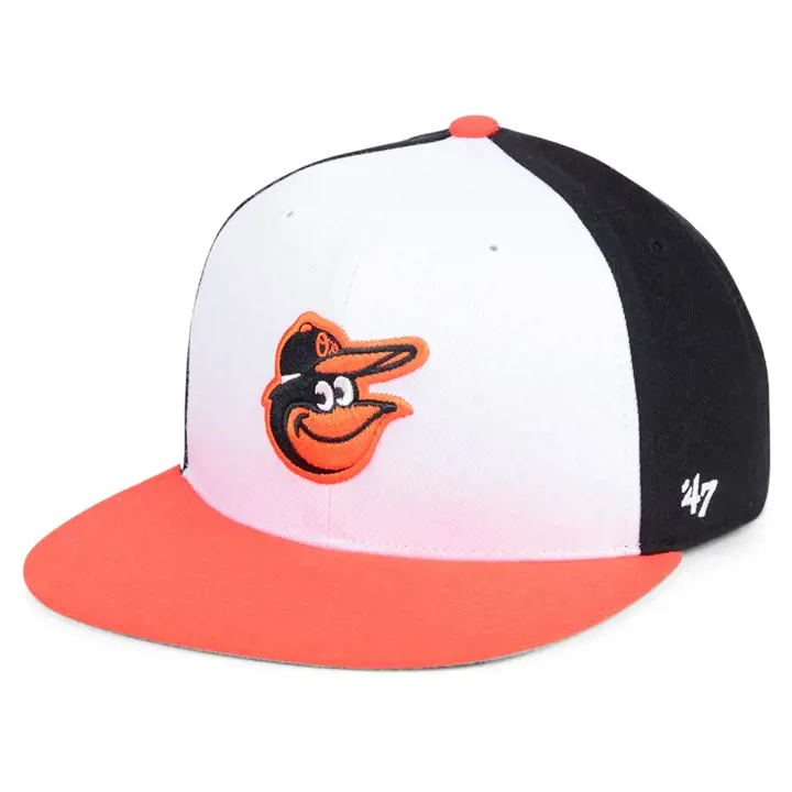 BALTIMORE ORIOLES MLB YTH BASIC SNAPBACK  BLK/WHT/ORG