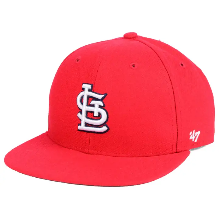 CASQUETTE JUNIOR CLASSIQUE À VISIÈRE PLATE ET FANS DE BASEBALL ST. LOUIS CARDINALS ROUGE