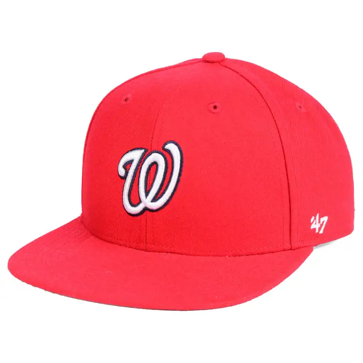 CASQUETTE À VISIÈRE PLATE ENFANT WASHINGTON NATIONALS MLB ROUGE