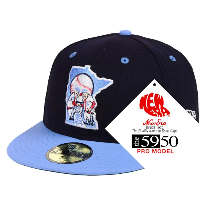 MINNESOTA TWINS MLB RETRO STOCK 59FIFTY BLEU MARINE/BLEU CIEL