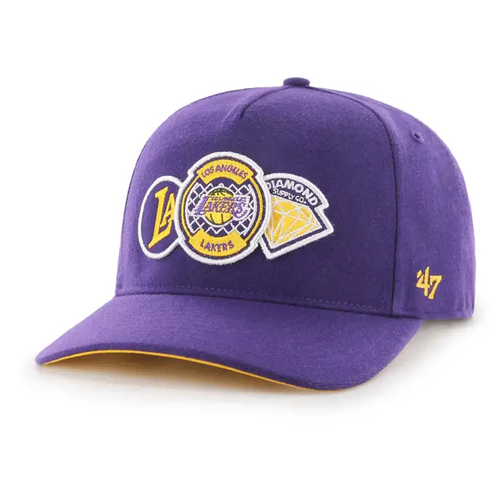 Casquette LAKERS Diamond Patch 47 CAPTAIN DT pur