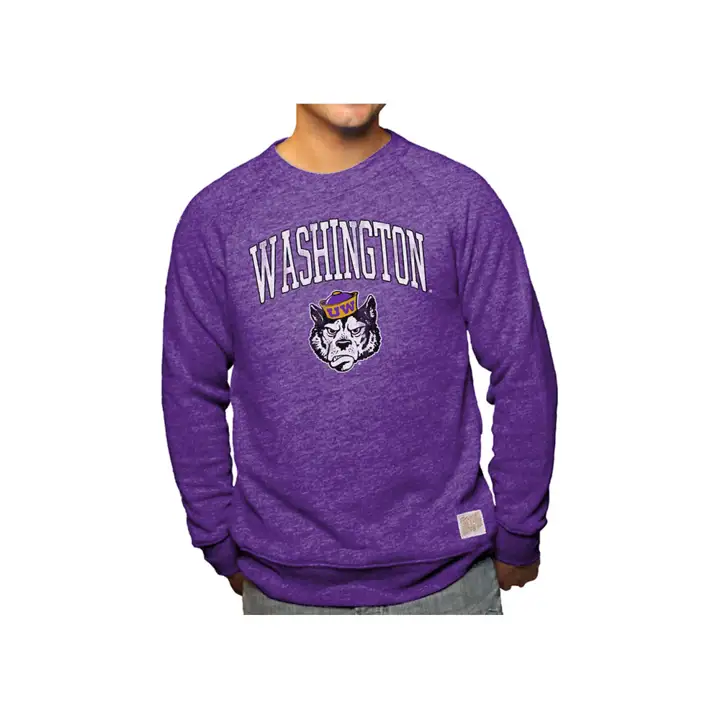 Washington NCAA Softee Heather Crew (pur)