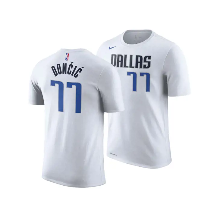 T-SHIRT LUKA DONCIC MAVS NBA ASSOCIATION BLANC