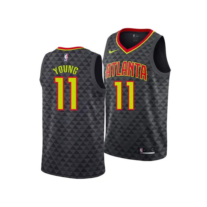 MAILLOT SWINGMAN HAWKS NBA ICON Trae Young noir