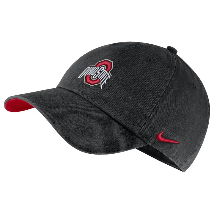 Ohio State Buckeyes NCAA NK H86 Délavé Ajustable Noir