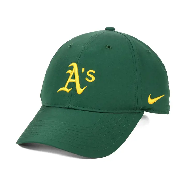 Casquette Performance Legacy 91 MLB Oakland Athletics Vert foncé