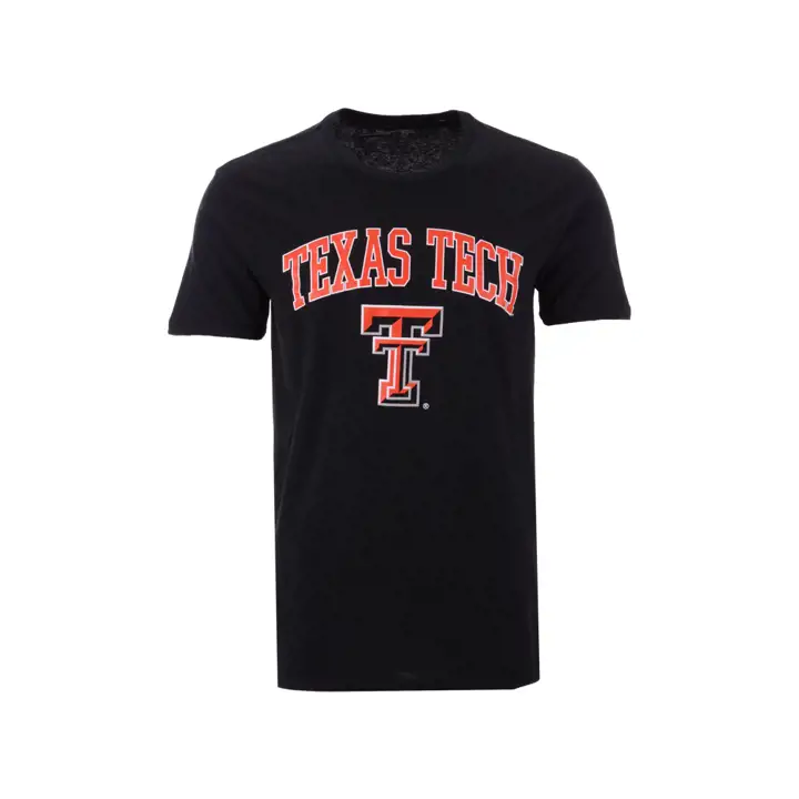 T-shirt à logo moyen Texas Tech Red Raiders 2F NCAA BLK