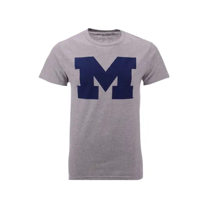 T-shirt Michigan Wolverines 2F NCAA Grand Logo GRIS