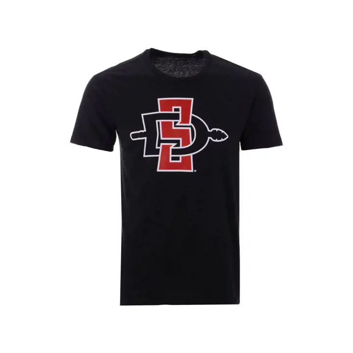 T-shirt à grand logo NCAA San Diego State Aztecs 2F - Noir