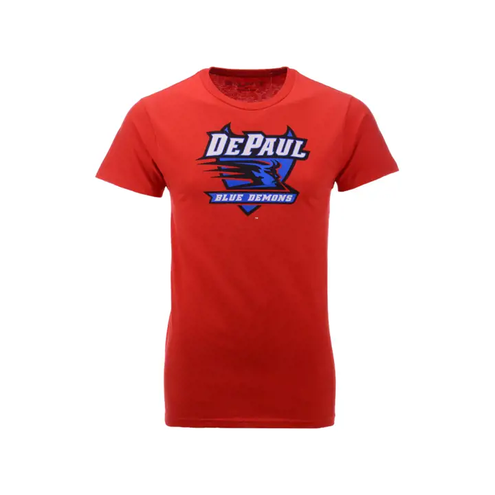 T-shirt DePaul Blue Demons 2F NCAA Grand Logo ROUGE