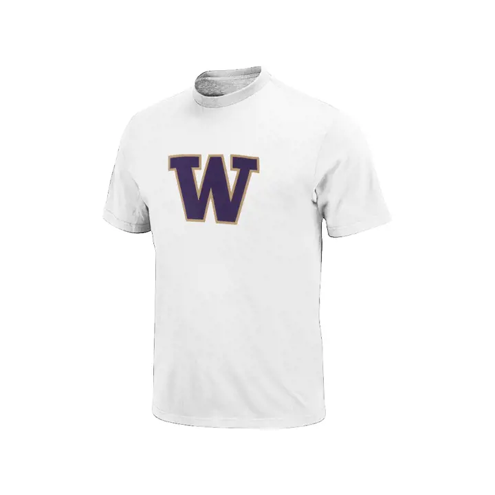 T-shirt Washington Huskies 2F NCAA grand logo BLANC
