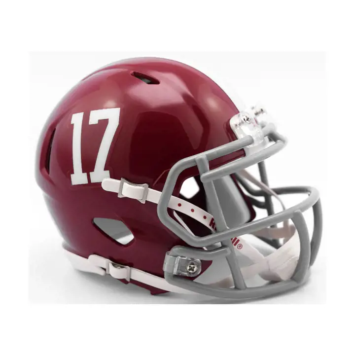 Mini casque Alabama Speed rouge cramoisi/gris