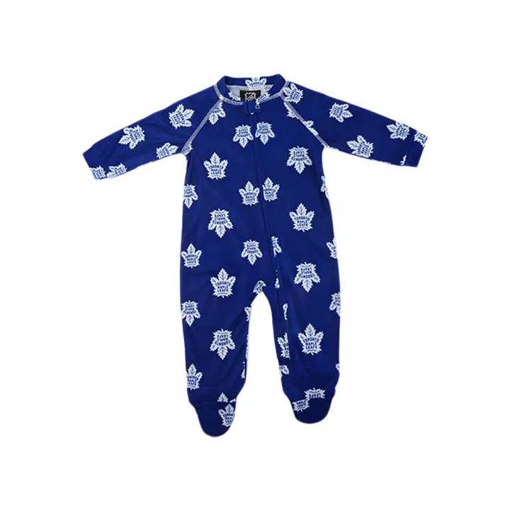 Grenouillère bébé LNH MAPLE LEAFS imprimé intégral bleu