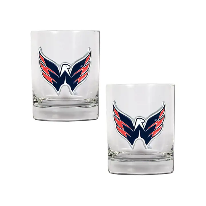 Lot de 2 verres à whisky 15 oz Washington Capitals Ast