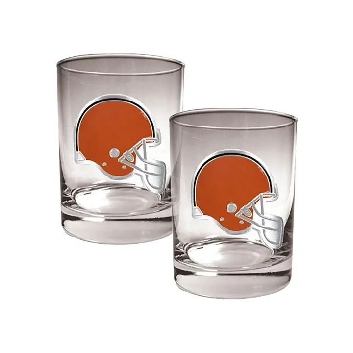 Cleveland Browns - Lot de 2 verres à whisky 450 ml Ast