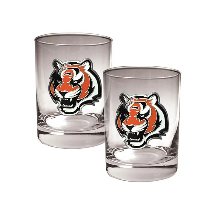 Ensemble de 2 verres à whisky Cincinnati Bengals - 44 cl