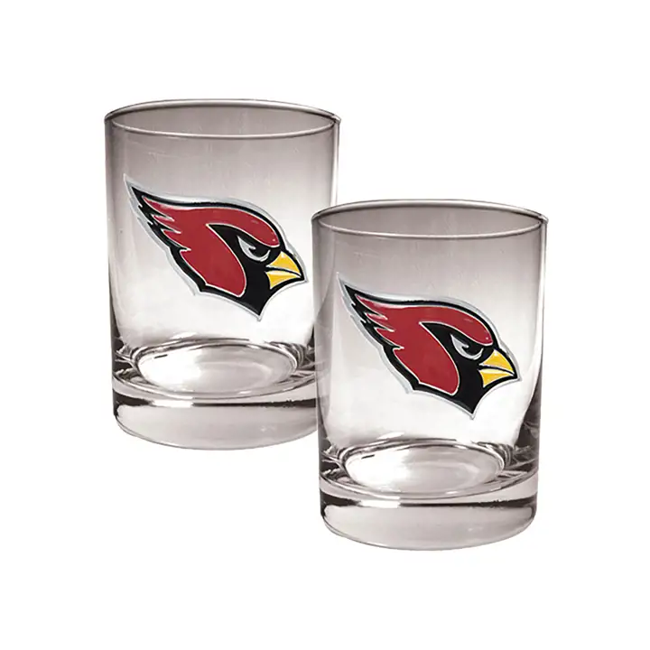 Arizona Cardinals Lot de 2 verres à whisky 44 cl Ast