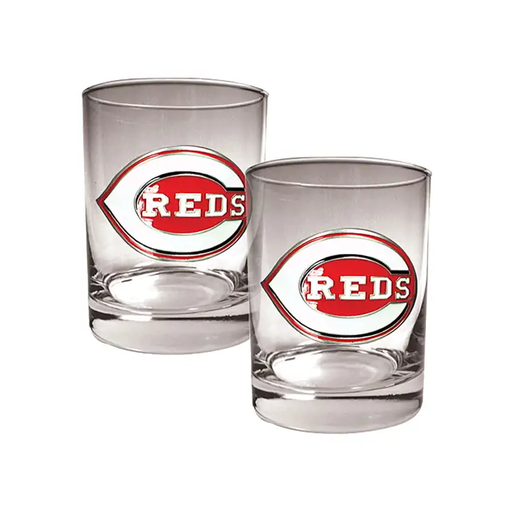 Lot de 2 verres à whisky Cincinnati Reds 44 cl
