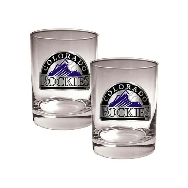 Colorado Rockies Lot de 2 verres à whisky 15oz